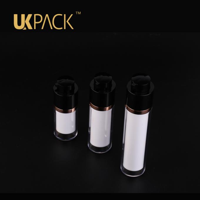 UKPACKの目のクリームの回転式持ち上がる空気のないびん、PMMAの化粧品の空気のないびん