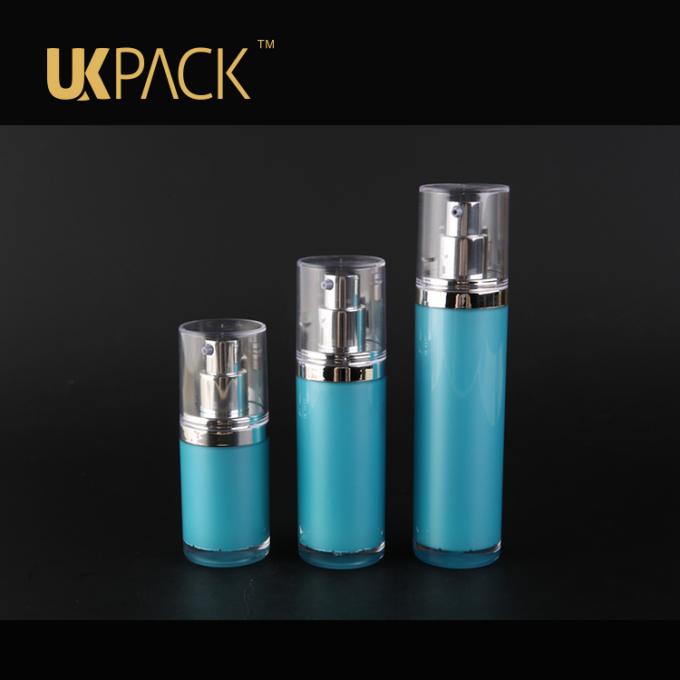UKPACKの二重層30ml PMMA本質の目のクリームのための化粧品の空気のないポンプびん