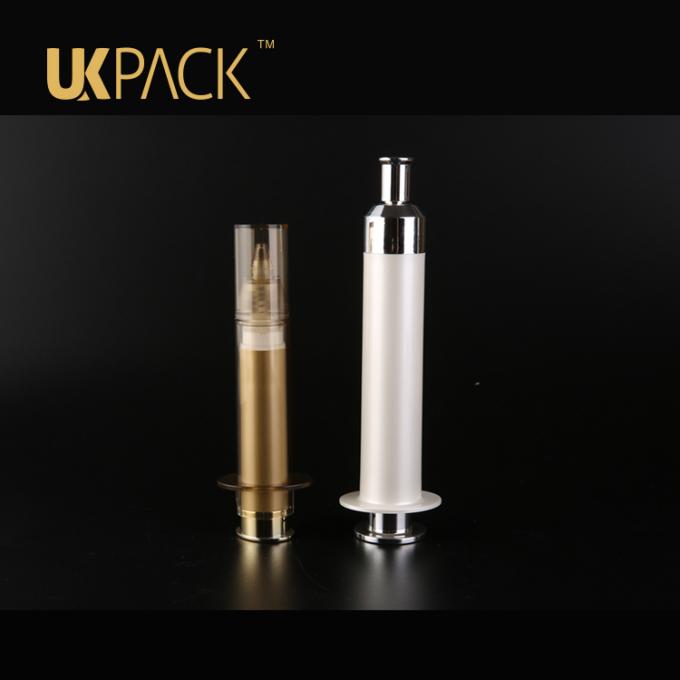UKPACK 10mlの針の管のタイプ空気のないびん、化粧品の空気のないポンプびん