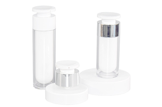 Effective Dispensing AS Airless Pump Bottles 15ml 30ml 50ml Electroplating Processed