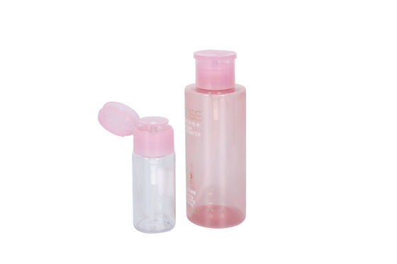 Push Down Transparent PET Nail Polish Remover Bottle