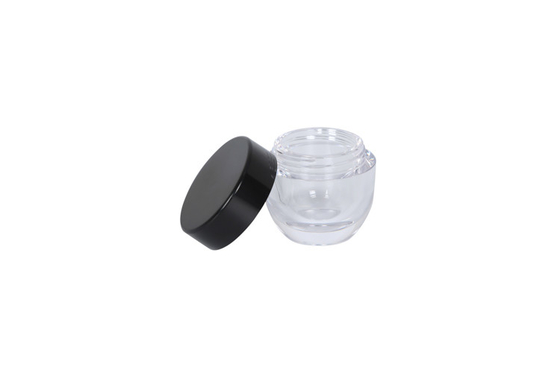 Round Bottom 5ml Mini Cream Jar Glass Cosmetic Brow Powder Container Eye Lip