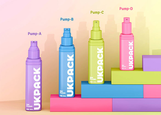 プロフェッショナルエアレスボトルシリーズ (50ml/100ml/120ml) - デュアルポンプ構成